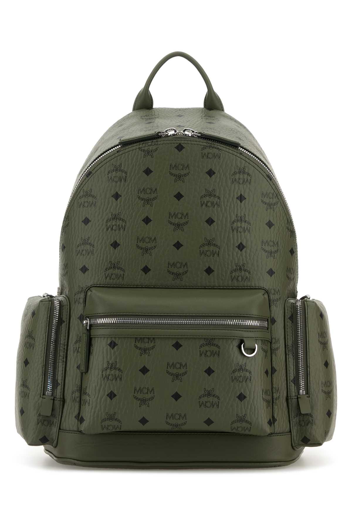 MCM Printed Canvas Stark Mini Backpack