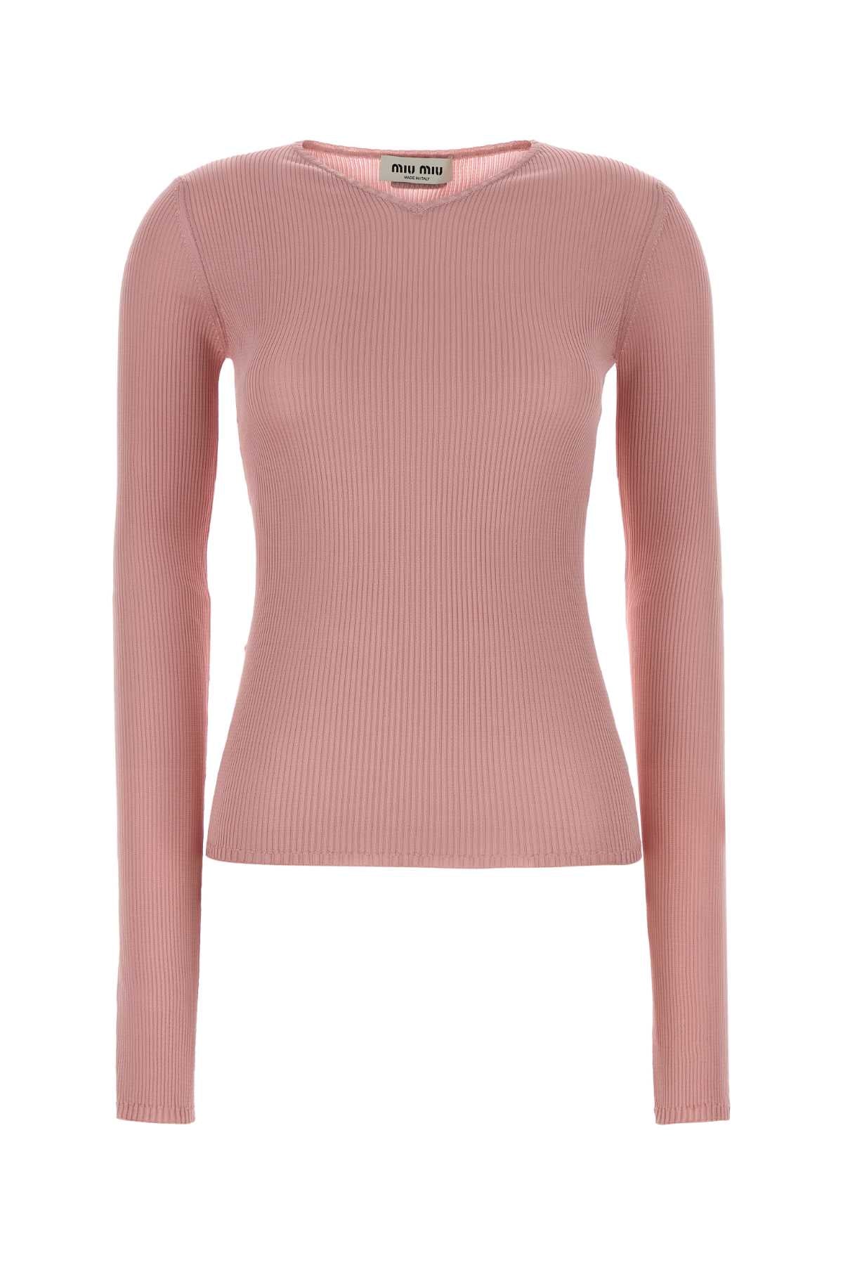 MIU MIU Silk T-Shirt - Women's Fashion Top