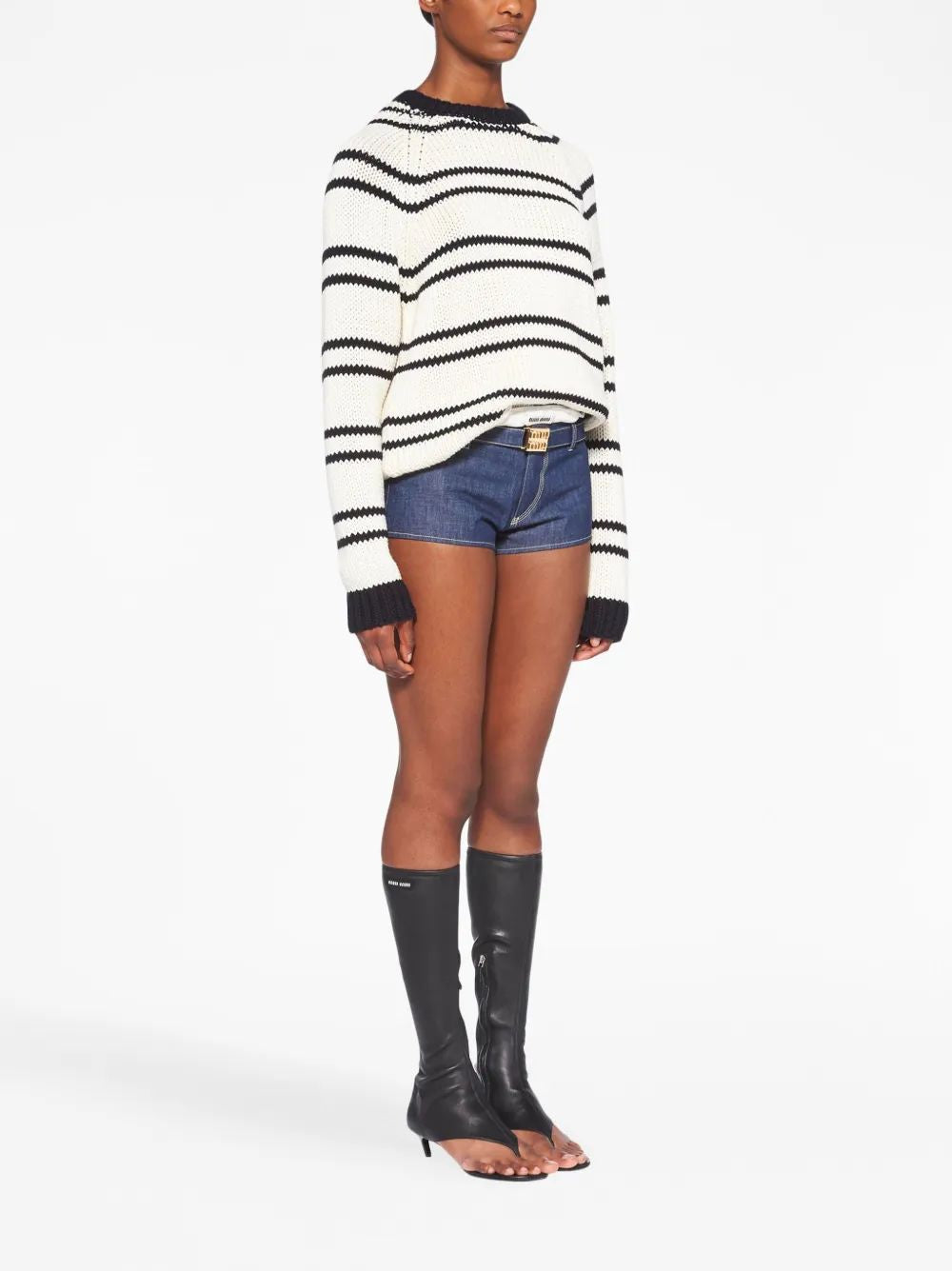 MIU MIU Cotton Mini T-Shirt for Women