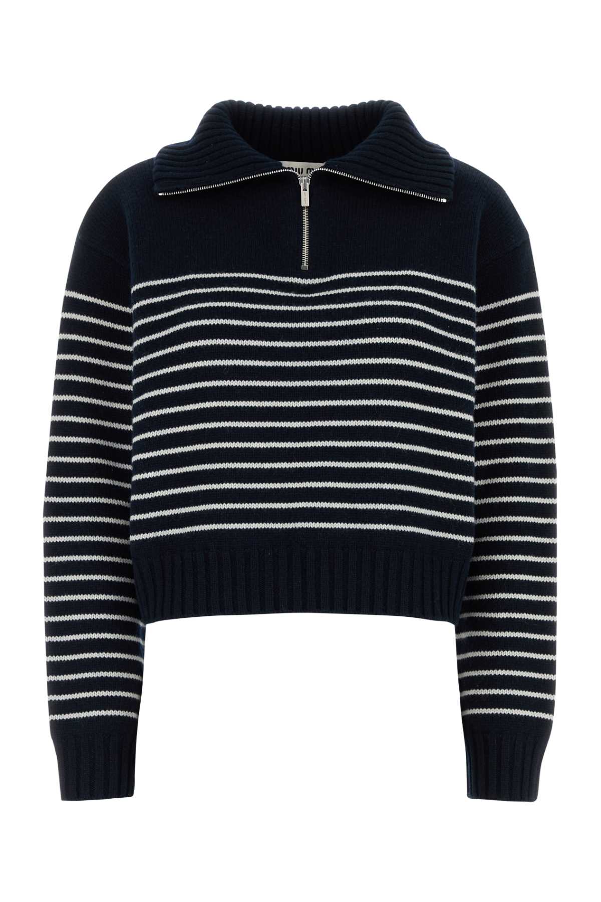 MIU MIU Embroidered Cashmere Sweater - FW25 Collection