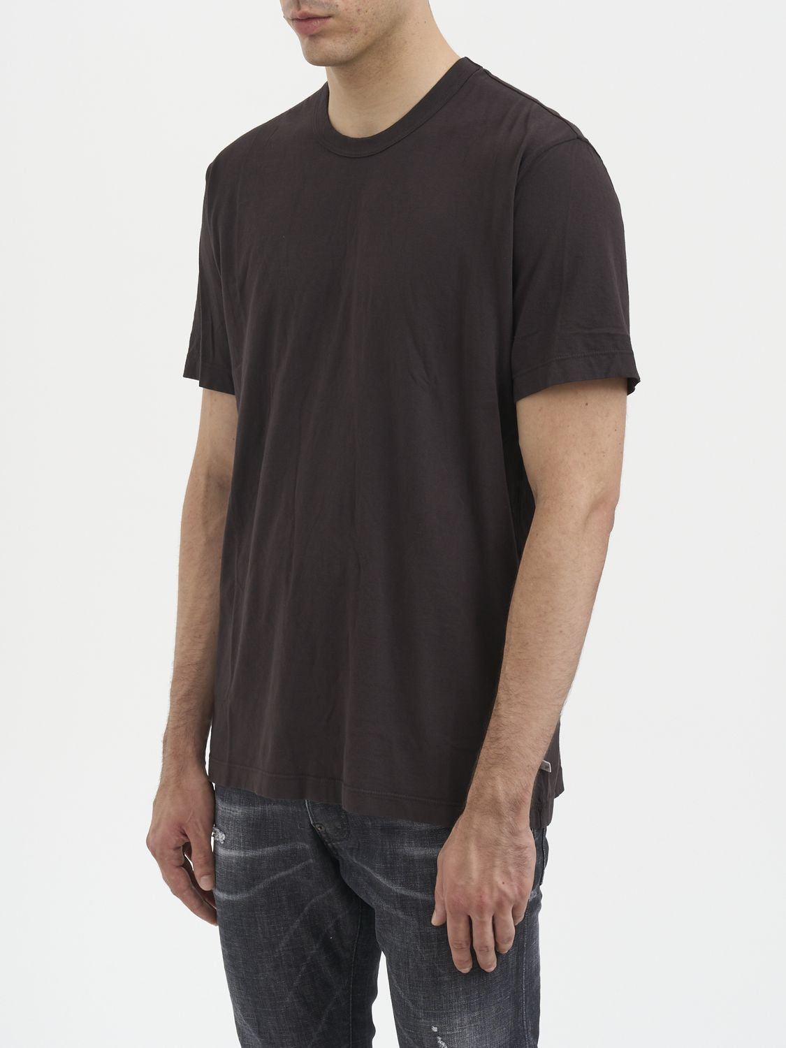 JAMES PERSE Crew Neck Cotton T-Shirt - Size 3