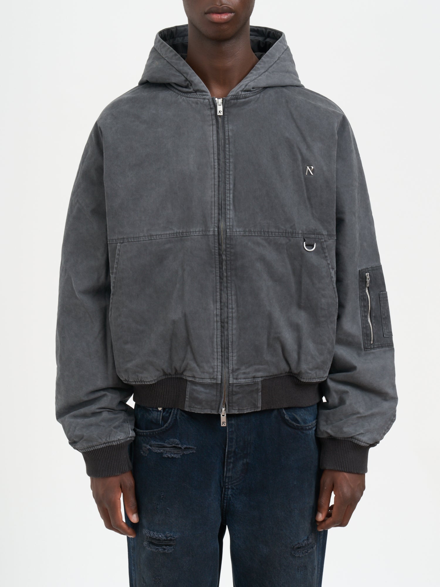 REPRESENT Men's Bomber Jacket with Hood - Size M