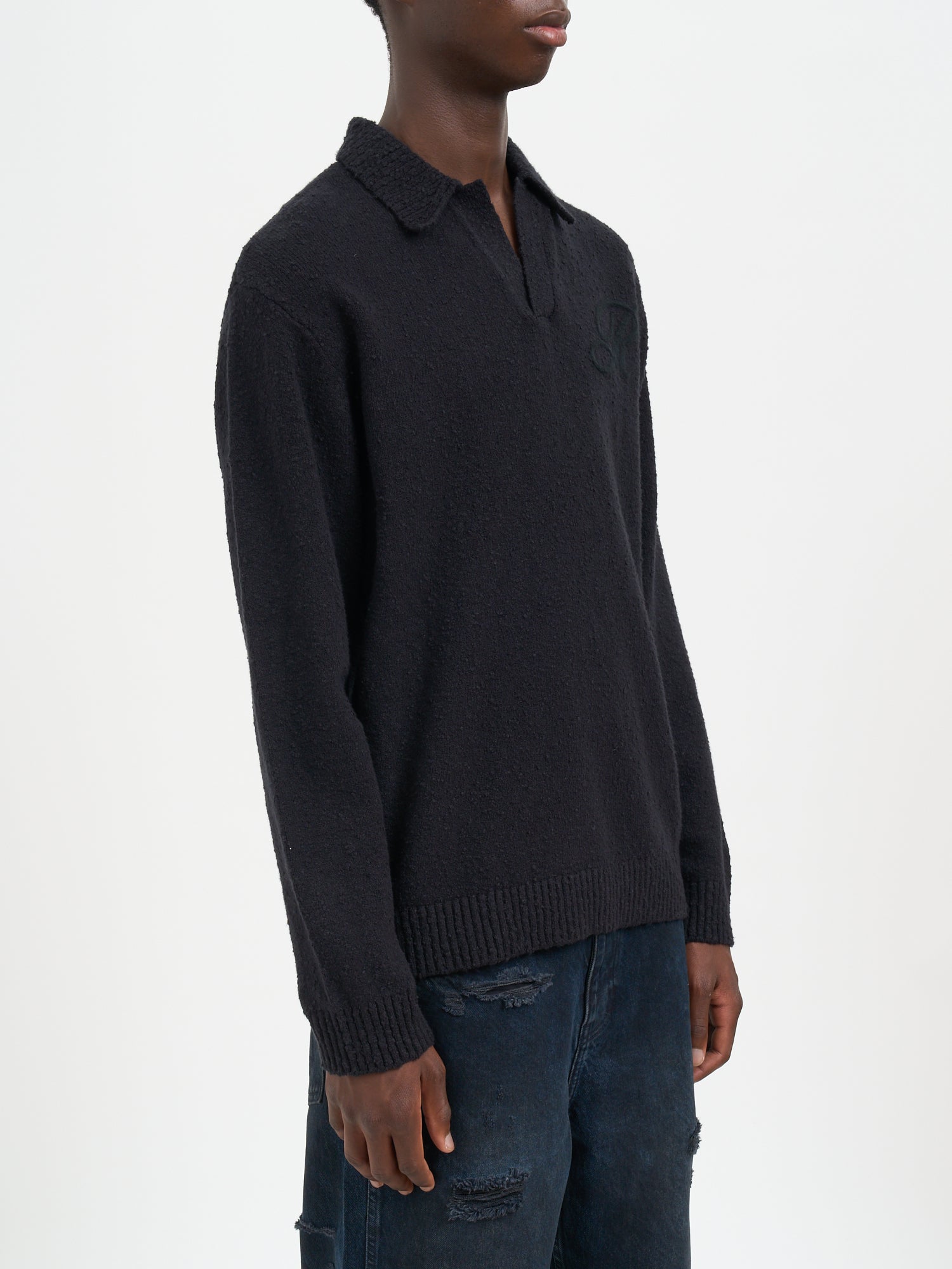 REPRESENT Men's Mini Cotton Polo Shirt - Size M