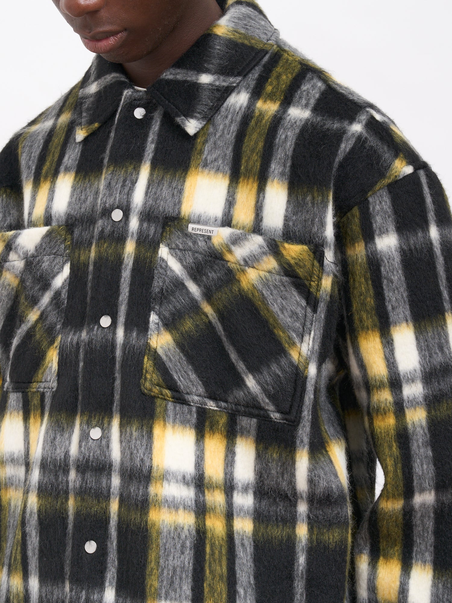 REPRESENT Textured Overshirt Jacket - Size M