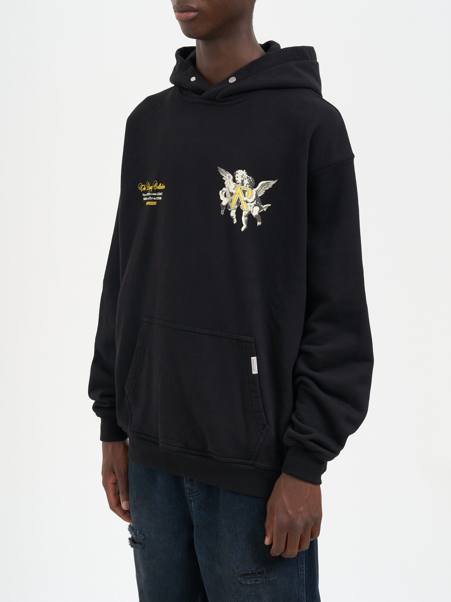 REPRESENT Oversized Cherub Hooded Sweatshirt - Medium