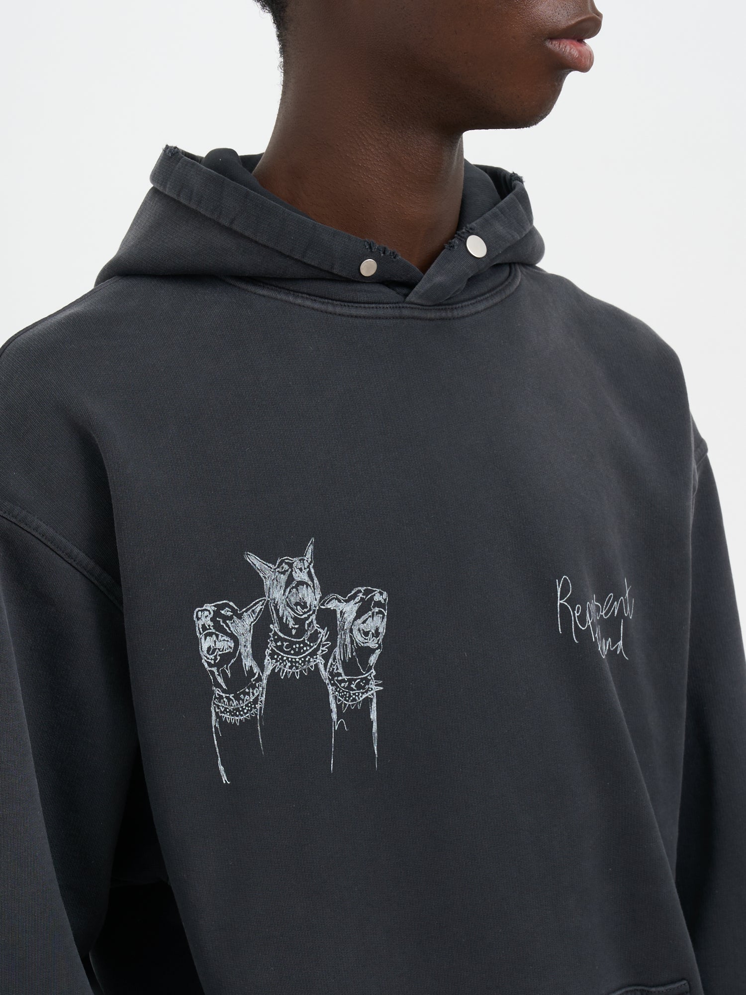 REPRESENT Oversized Hand Draw Thoroughbred Hooded Sweatshirt - Size M