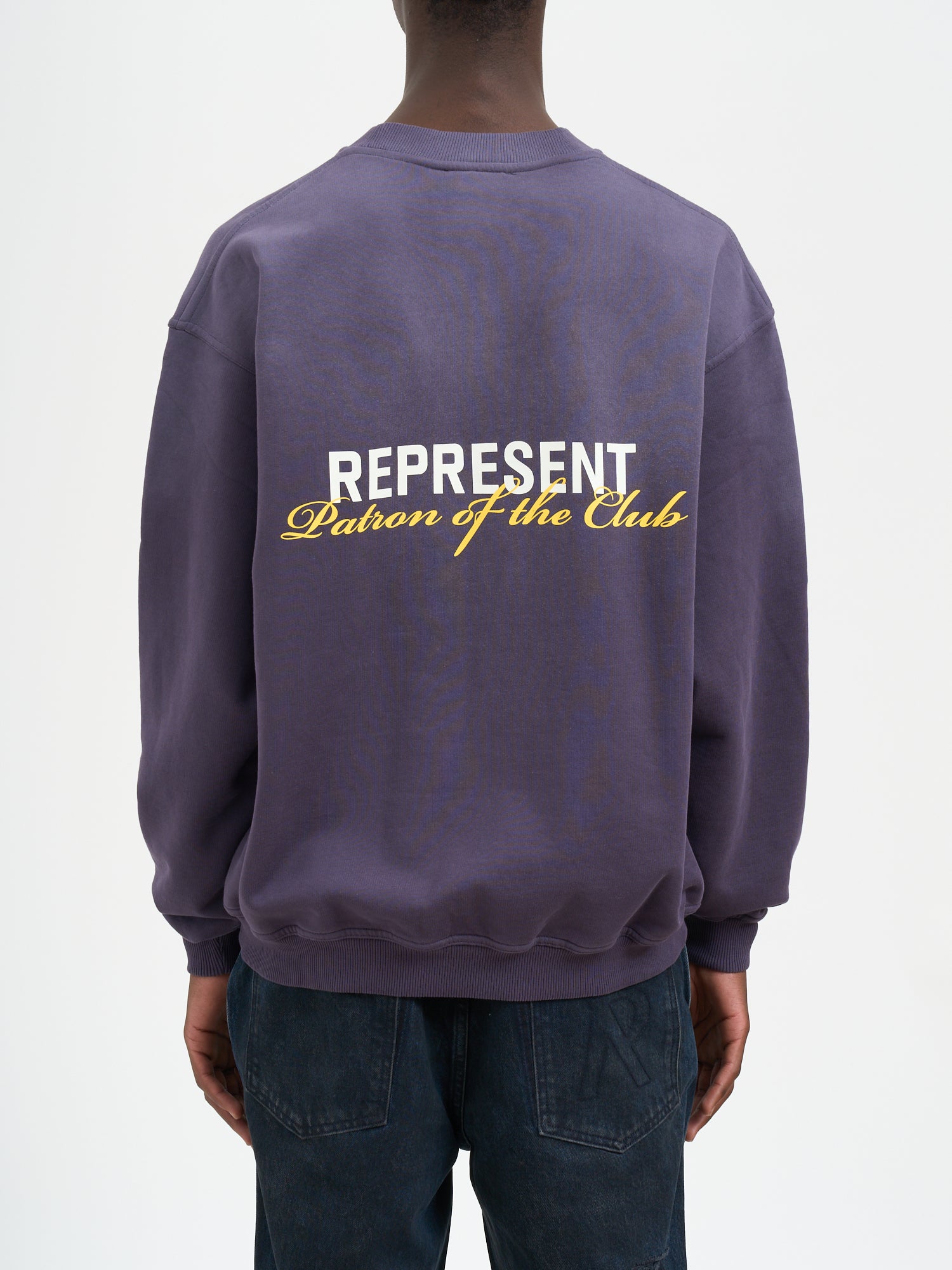 REPRESENT Oversized Club Crew Neck Sweatshirt - Size M