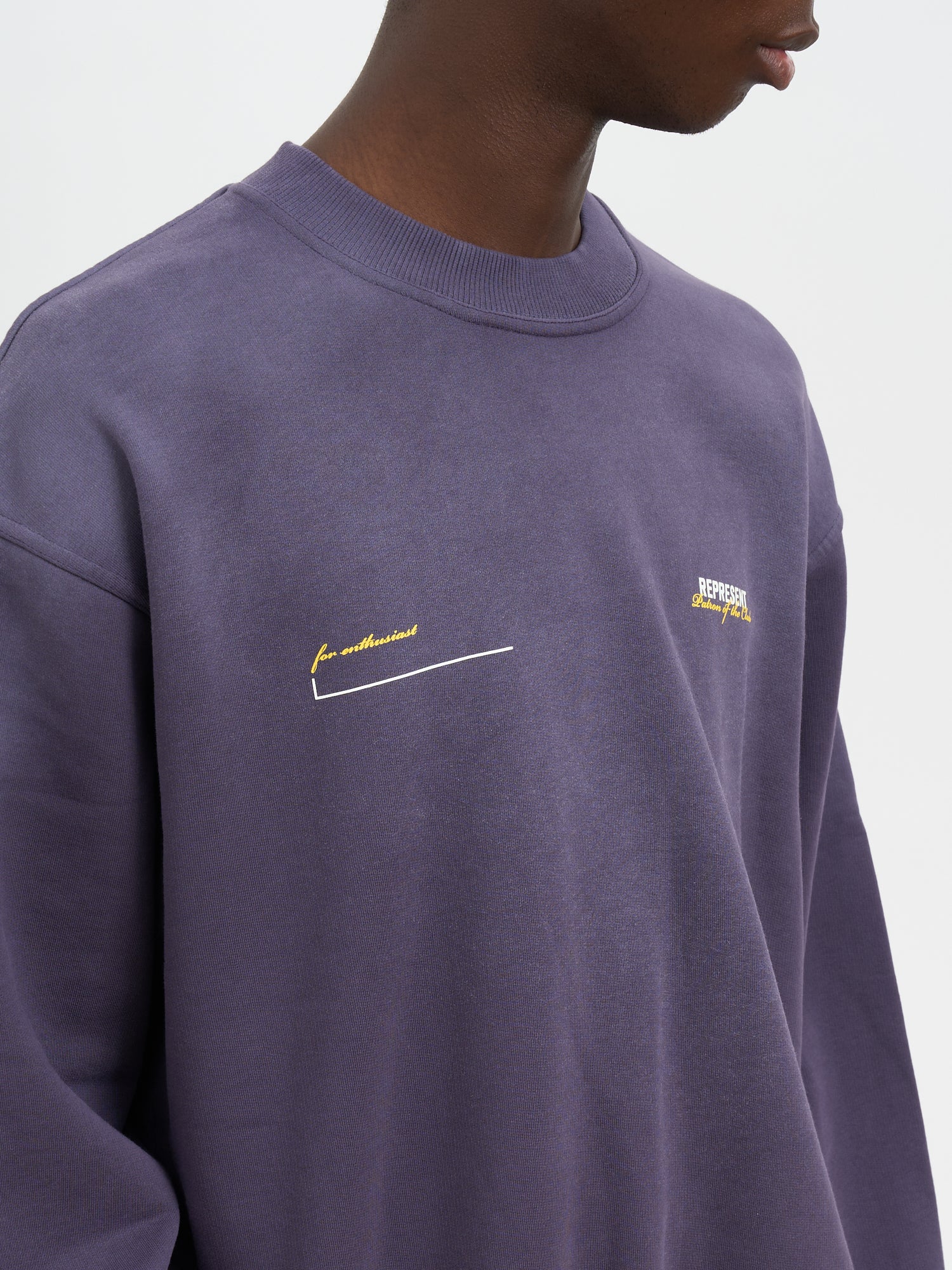 REPRESENT Oversized Club Crew Neck Sweatshirt - Size M