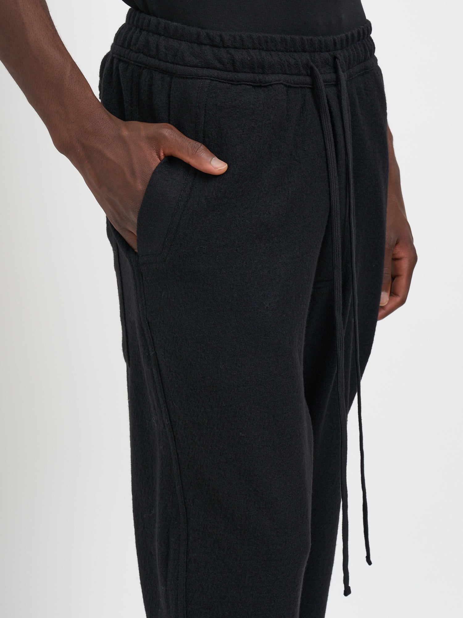 THOM KROM Drop-Crotch Wool Trousers for Men - FW25