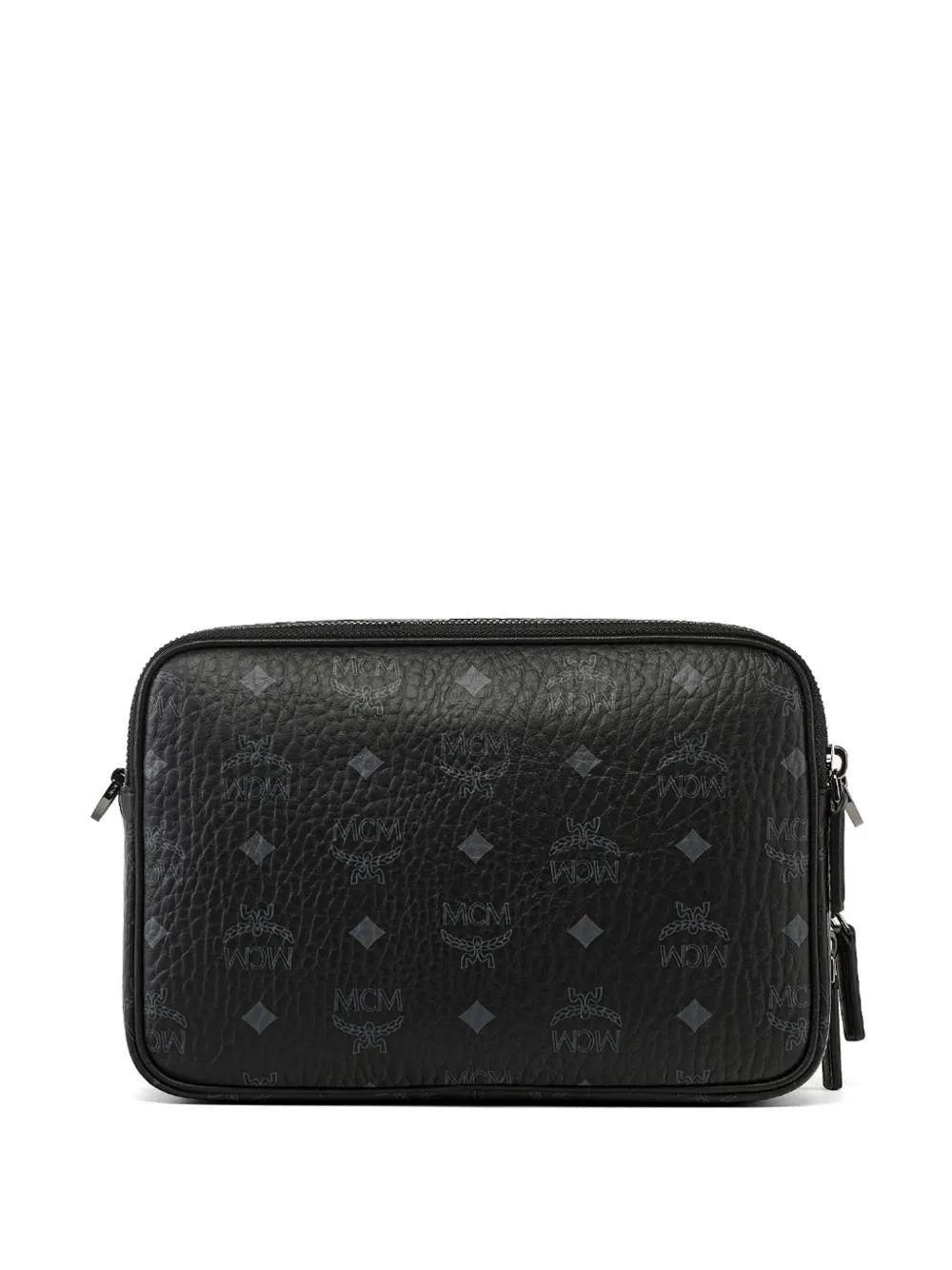 MCM Mini Printed Canvas Diamond Crossbody Handbag