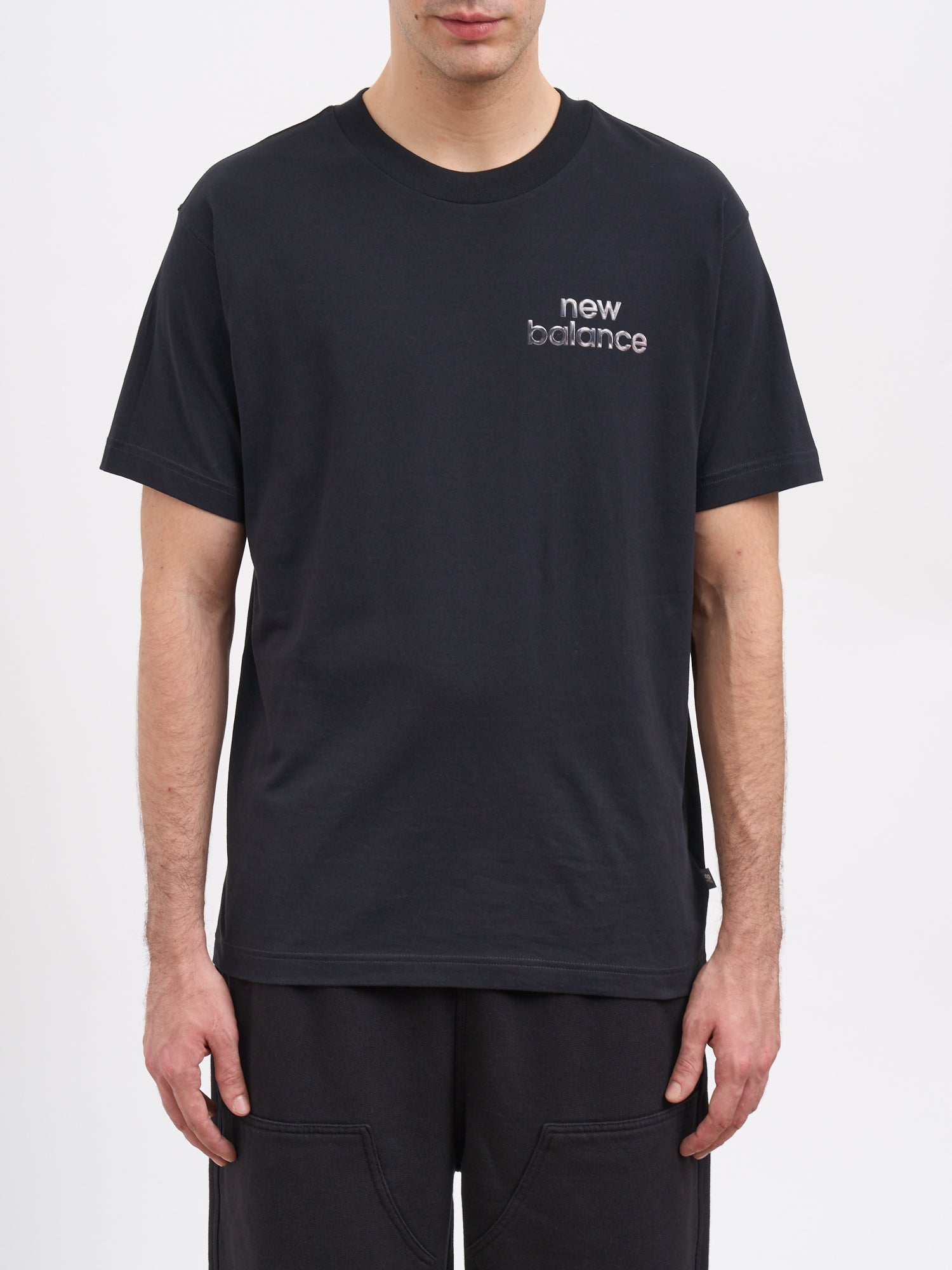 NEW BALANCE Cotton T-Shirt Chrome Runner - Medium Size