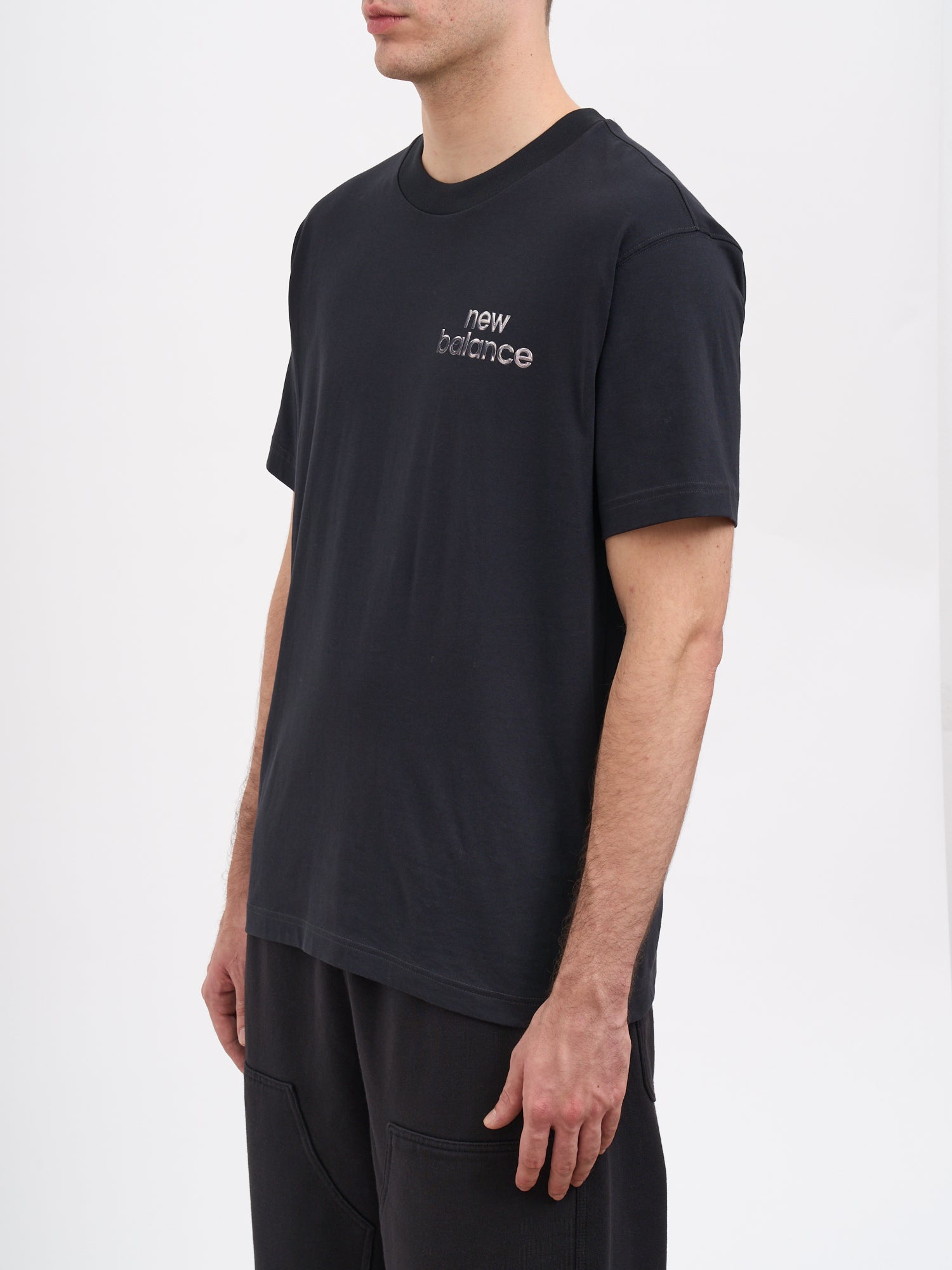 NEW BALANCE Cotton T-Shirt Chrome Runner - Medium Size