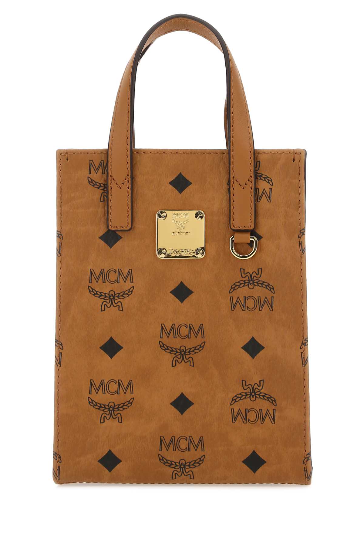 MCM Printed Mini Fabric Handbag