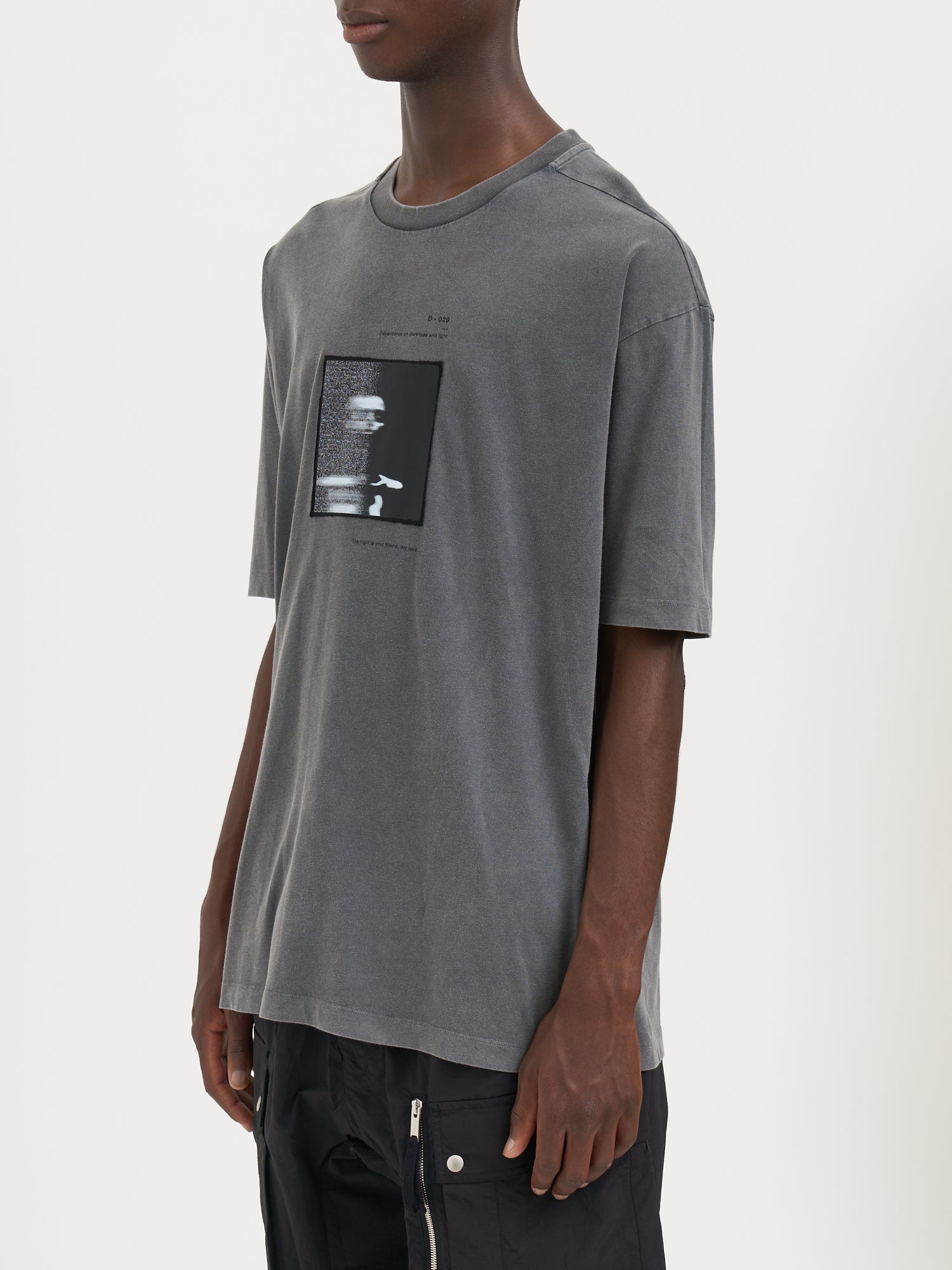 THOM KROM Oversized Crewneck T-Shirt with Print - Size Medium