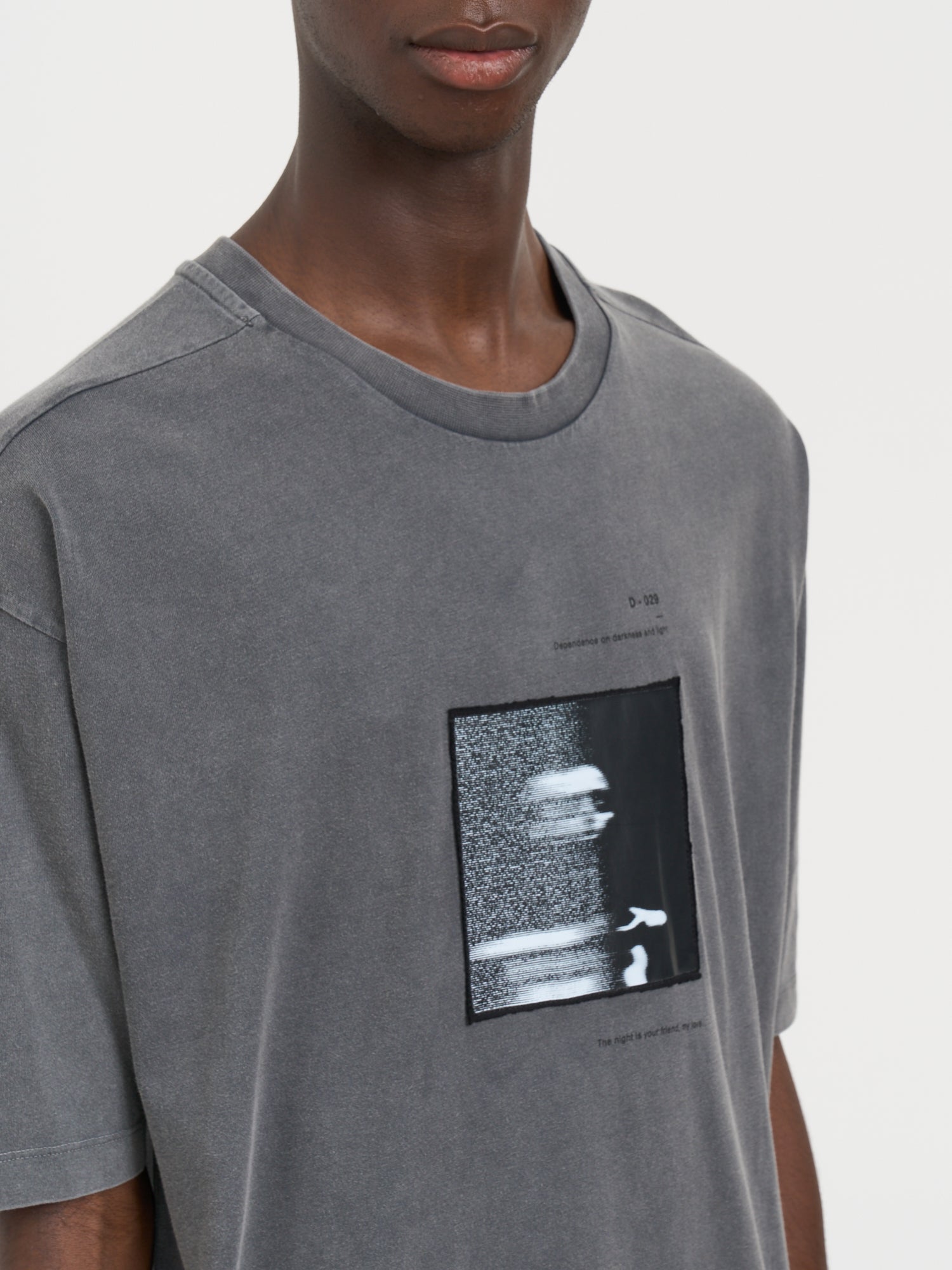 THOM KROM Oversized Crewneck T-Shirt with Print - Size Medium