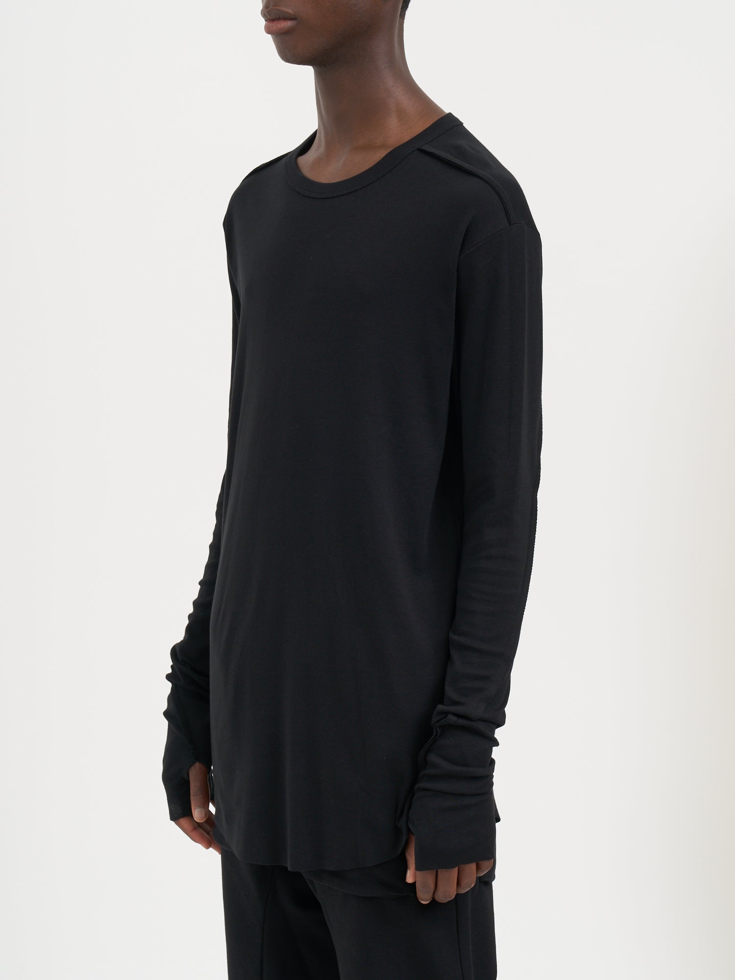 THOM KROM Men's Slim Fit Crew Neck Long Sleeve T-Shirt - Size M