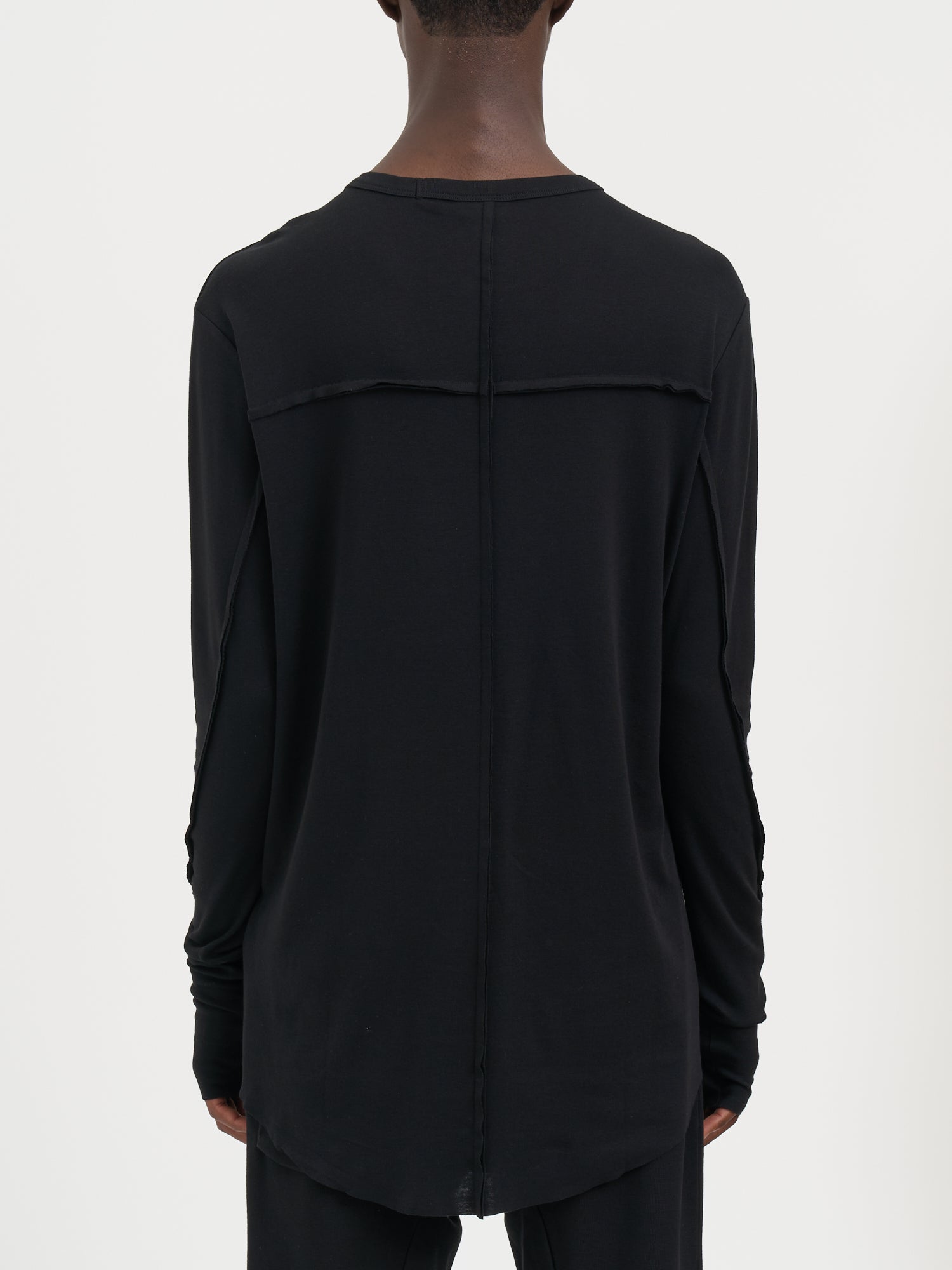 THOM KROM Men's Slim Fit Crew Neck Long Sleeve T-Shirt - Size M