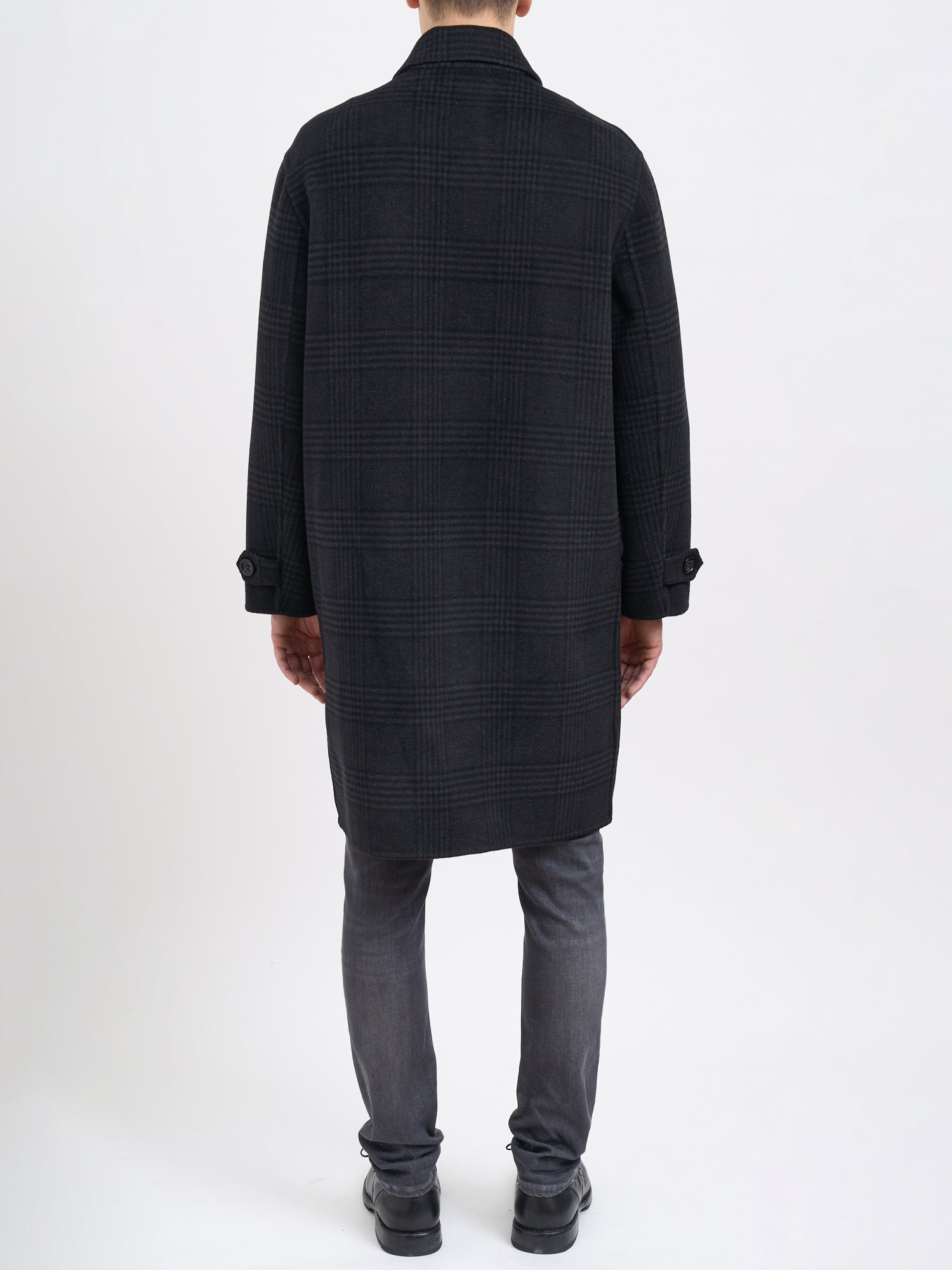 PAOLO PECORA Double-Breasted Wool Jacket - Size 48