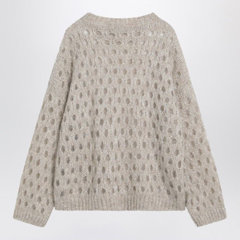 BRUNELLO CUCINELLI Openwork Mohair-Blend Sweater
