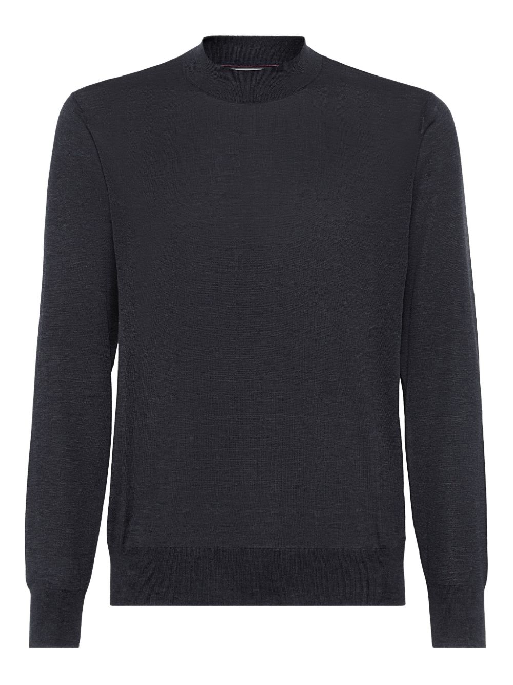 BRUNELLO CUCINELLI Cotton and Silk Blend Sweater - Crew Neck, Long Sleeves