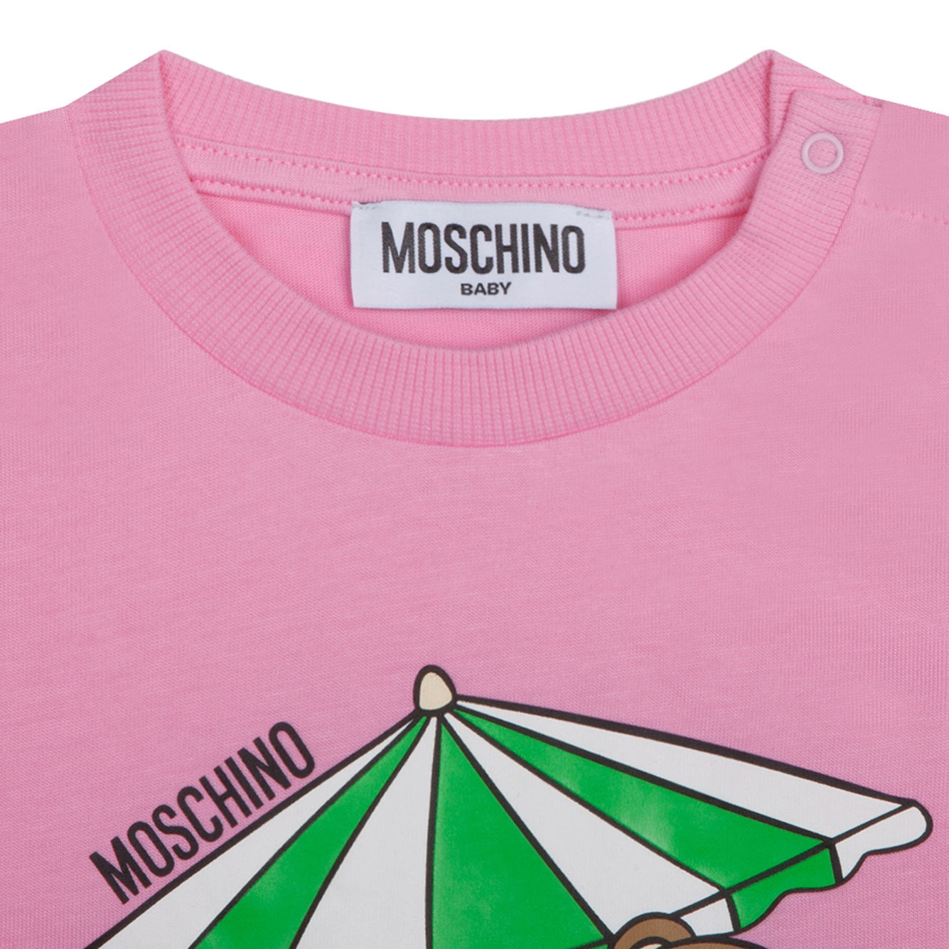 MOSCHINO KIDS Mini Cotton Dress for Girls - Spring/Summer 2025 Collection