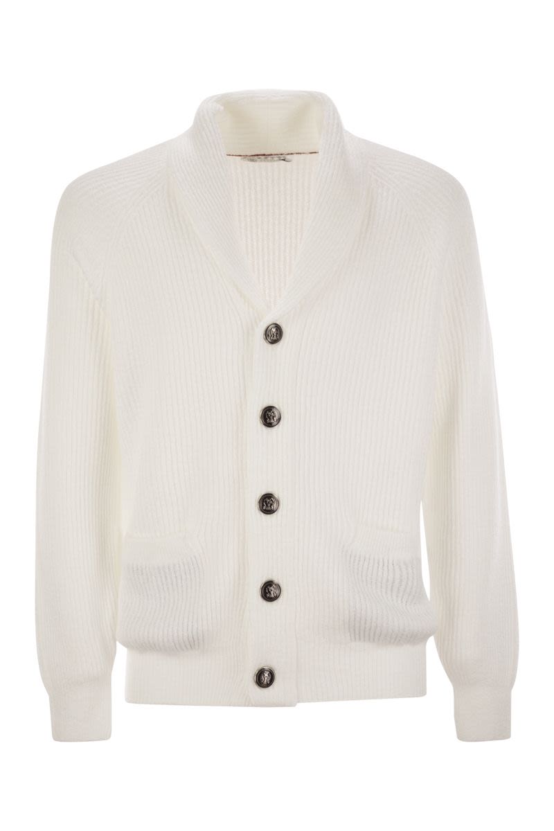 BRUNELLO CUCINELLI Buttoned Cotton Rib Cardigan for Men