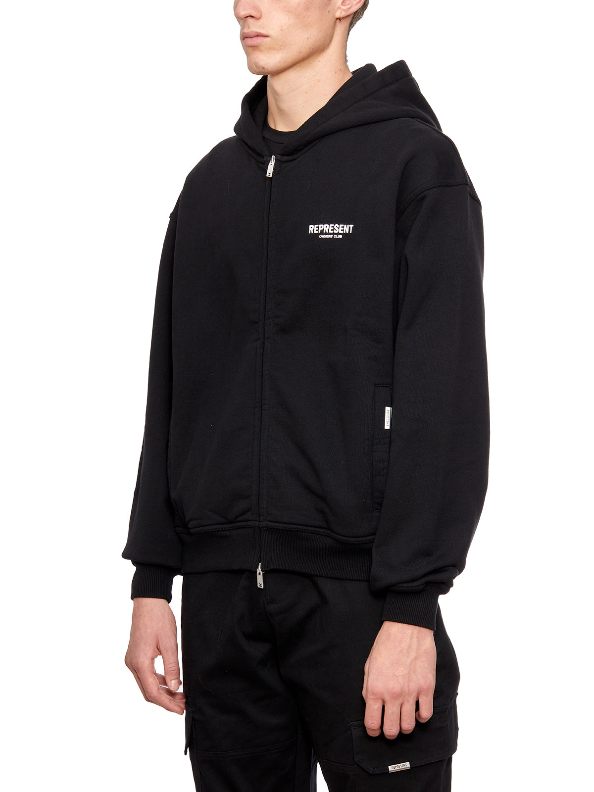 REPRESENT Owners Club Zip-Up Hoodie - Size Medium