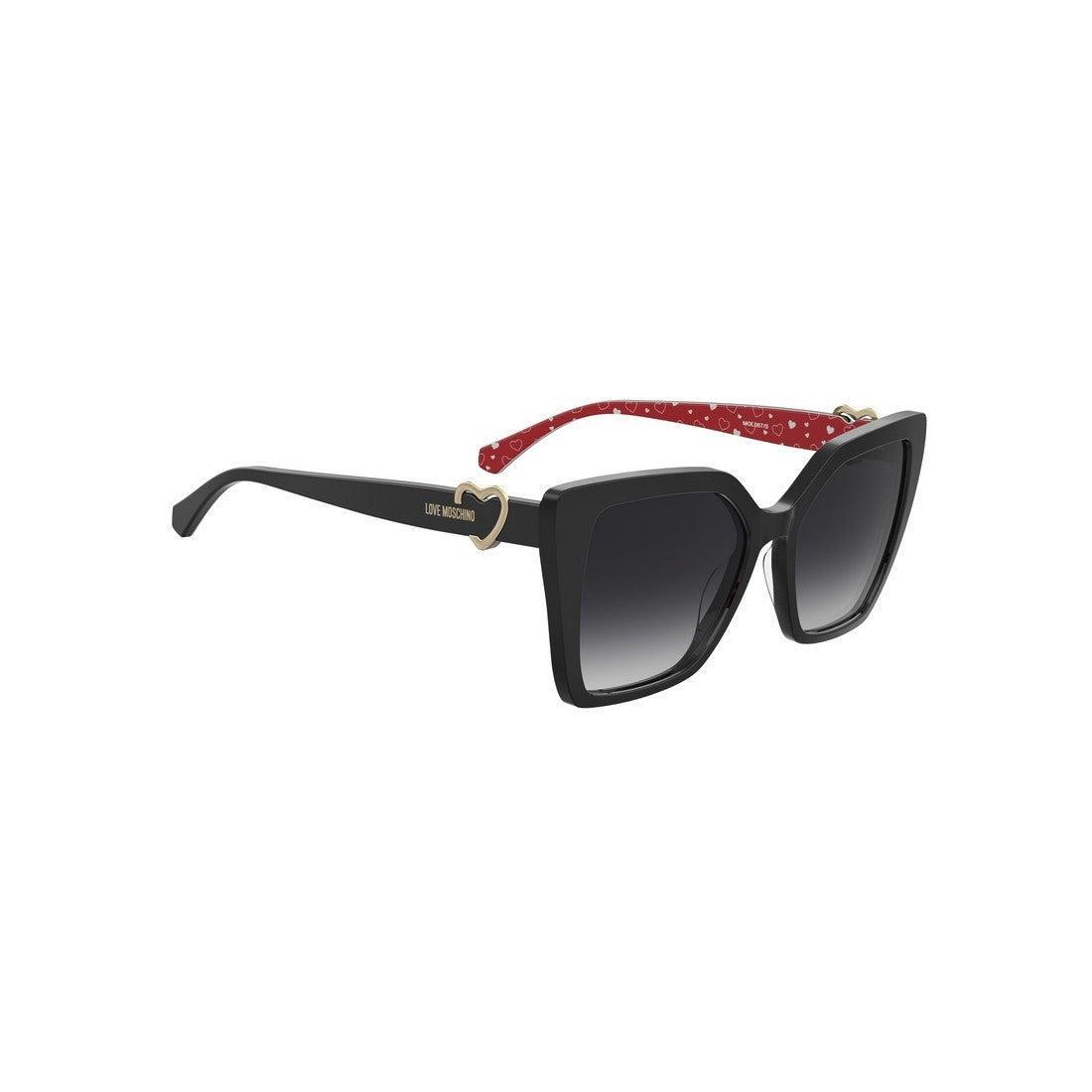 LOVE MOSCHINO Chic Women's Sunglasses with Dark Grey Lenses