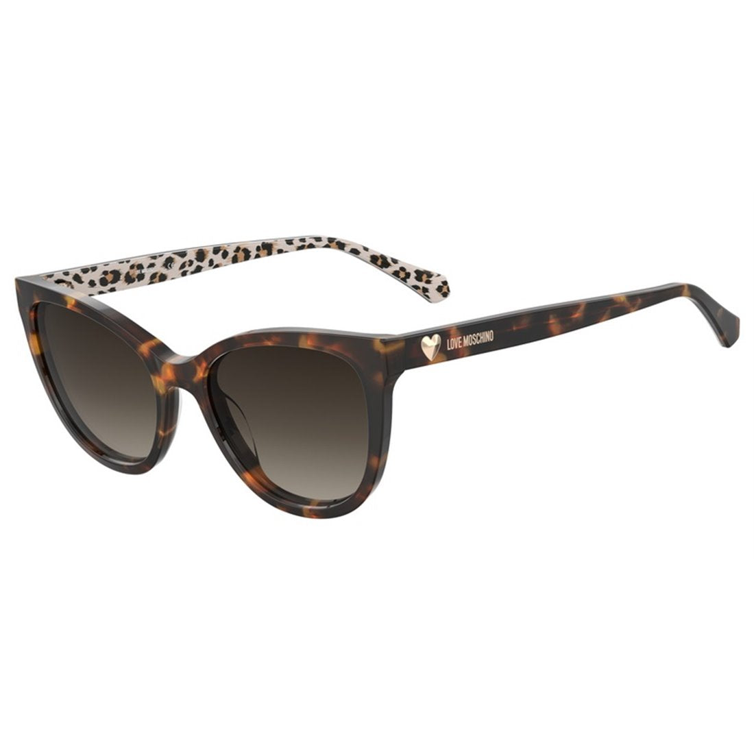 LOVE MOSCHINO Chic Patterned Sunglasses for Women