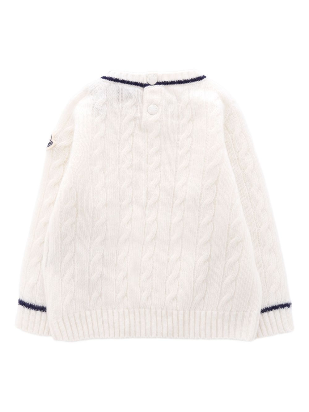 MONCLER KIDS Cozy Cable Knit Sweater for Boys - FW25