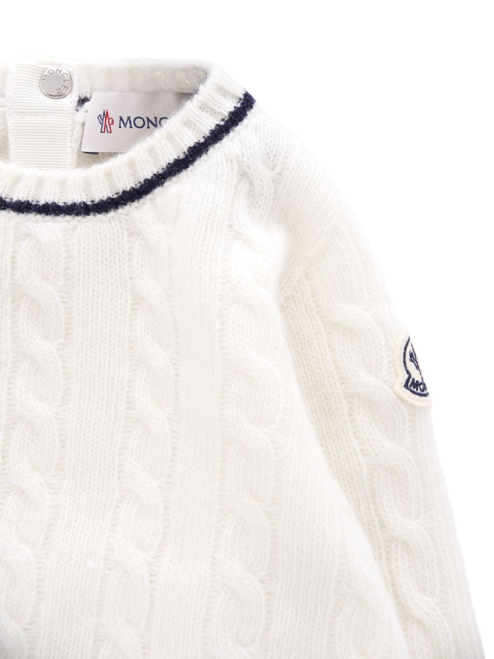 MONCLER KIDS Cozy Cable Knit Sweater for Boys - FW25