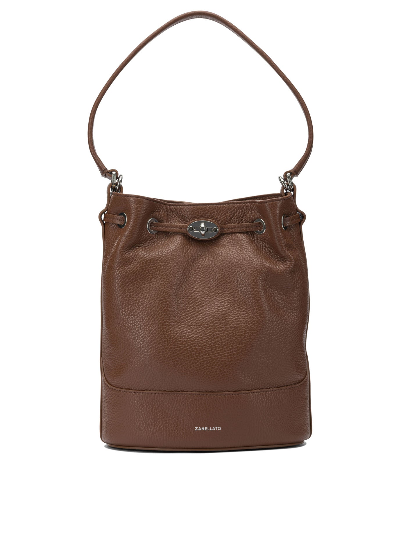 ZANELLATO Mini Leather Shoulder Handbag - 23X28X14 CM
