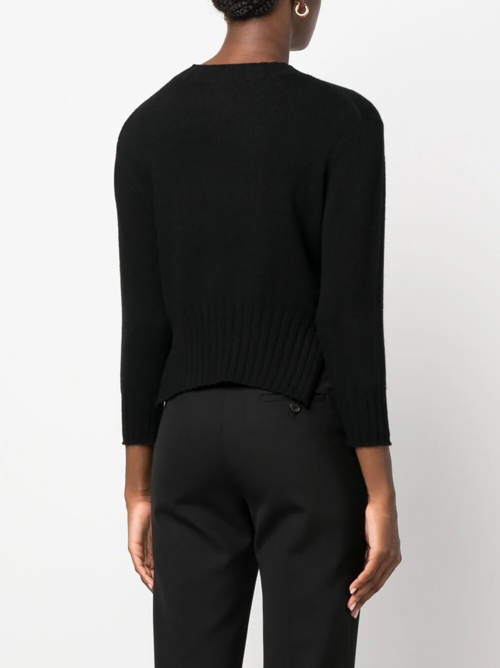 LOULOU DE SAISON Mora Cropped Cashmere Sweater