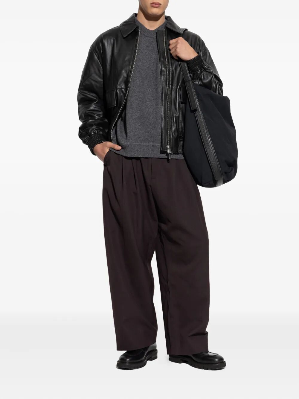 STUDIO NICHOLSON Moray 12GG Cashmere Double Sweatshirt