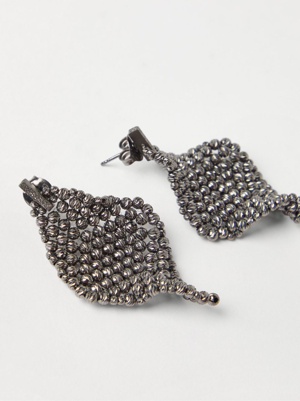 ピアス BRUNELLO CUCINELLI SCULPTURED SILVER EARRINGS BRUNELLO CUCINELLI Sculptured Silver Earrings