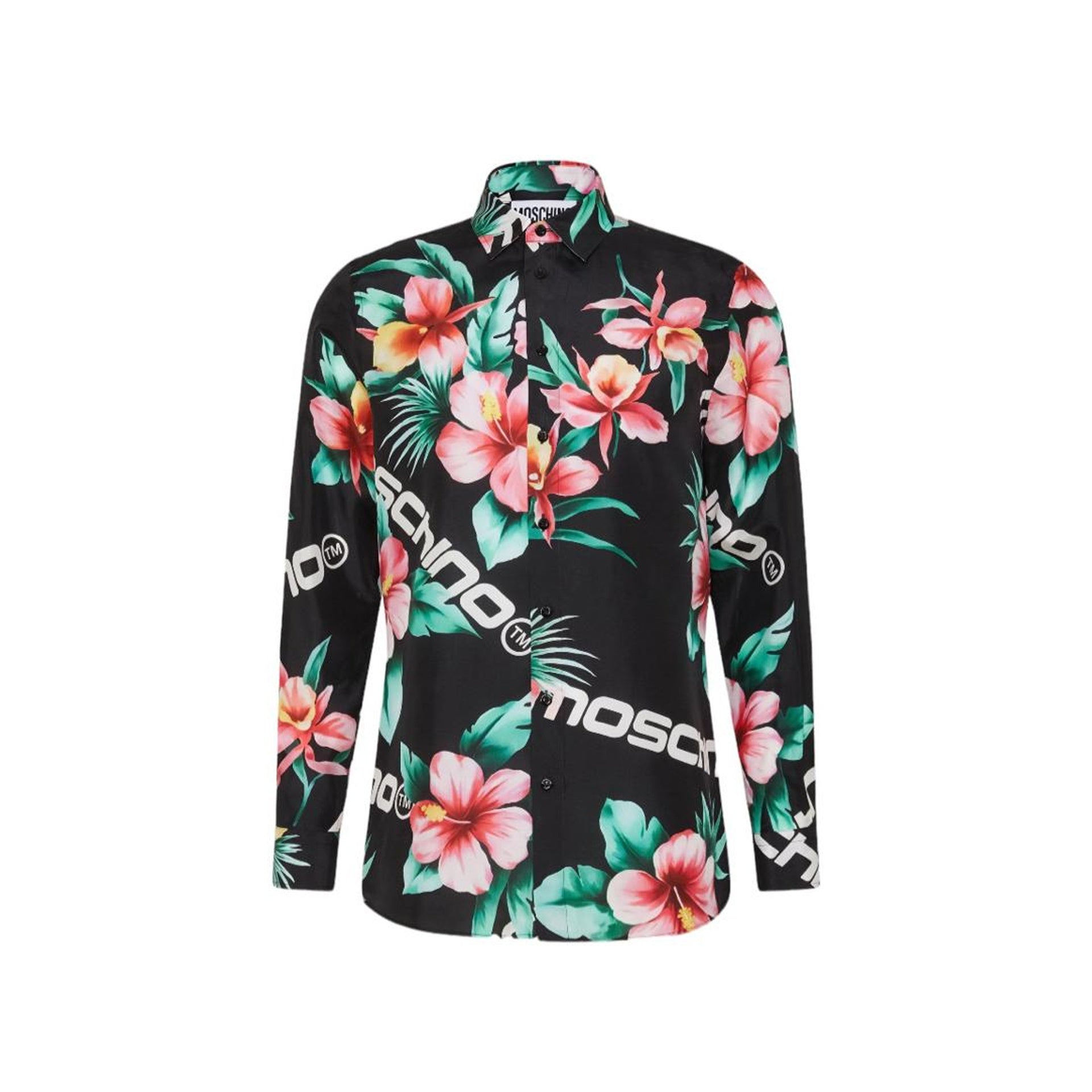 MOSCHINO COUTURE Silk Printed Shirt for Men - Spring Summer Collection