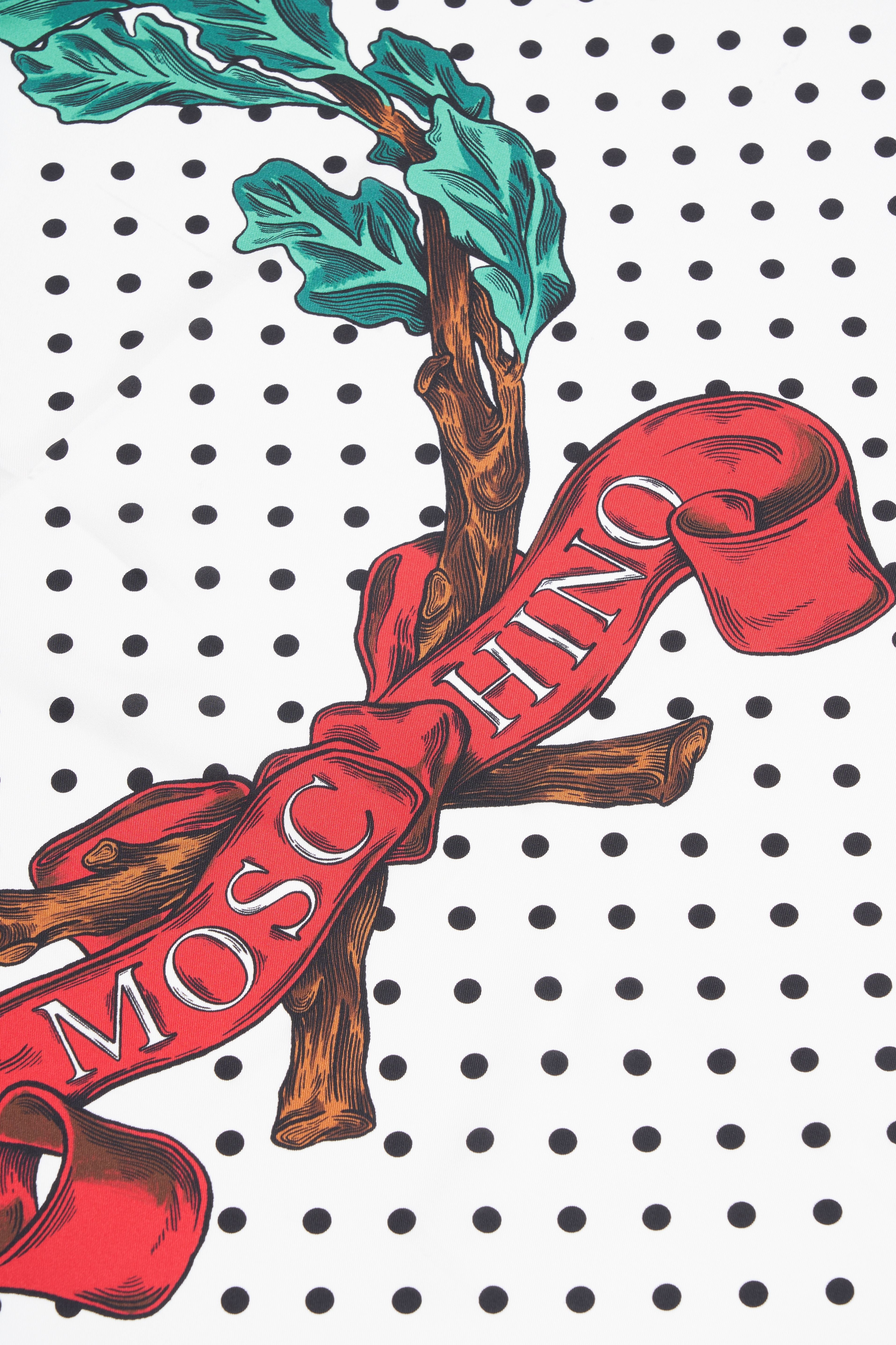 MOSCHINO Elegant Polka Dot Scarf for Women