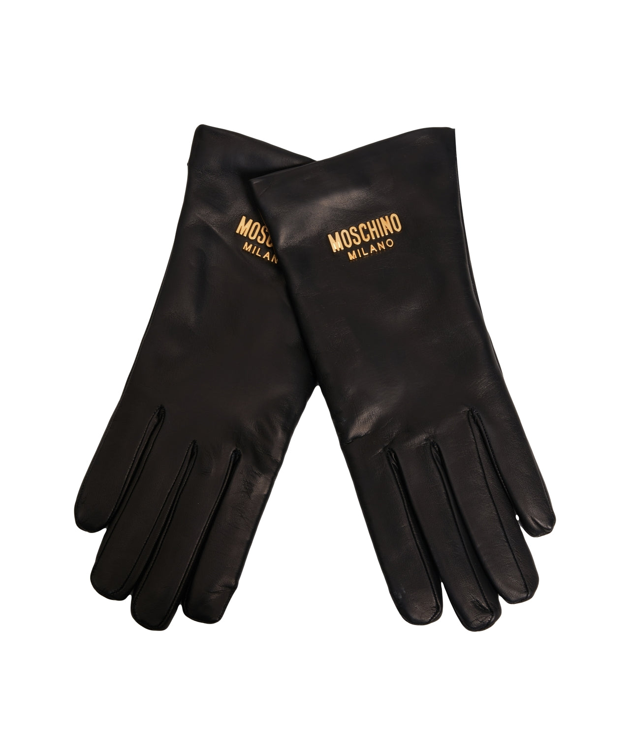 MOSCHINO Elegant Leather Gloves for Women - FW25
