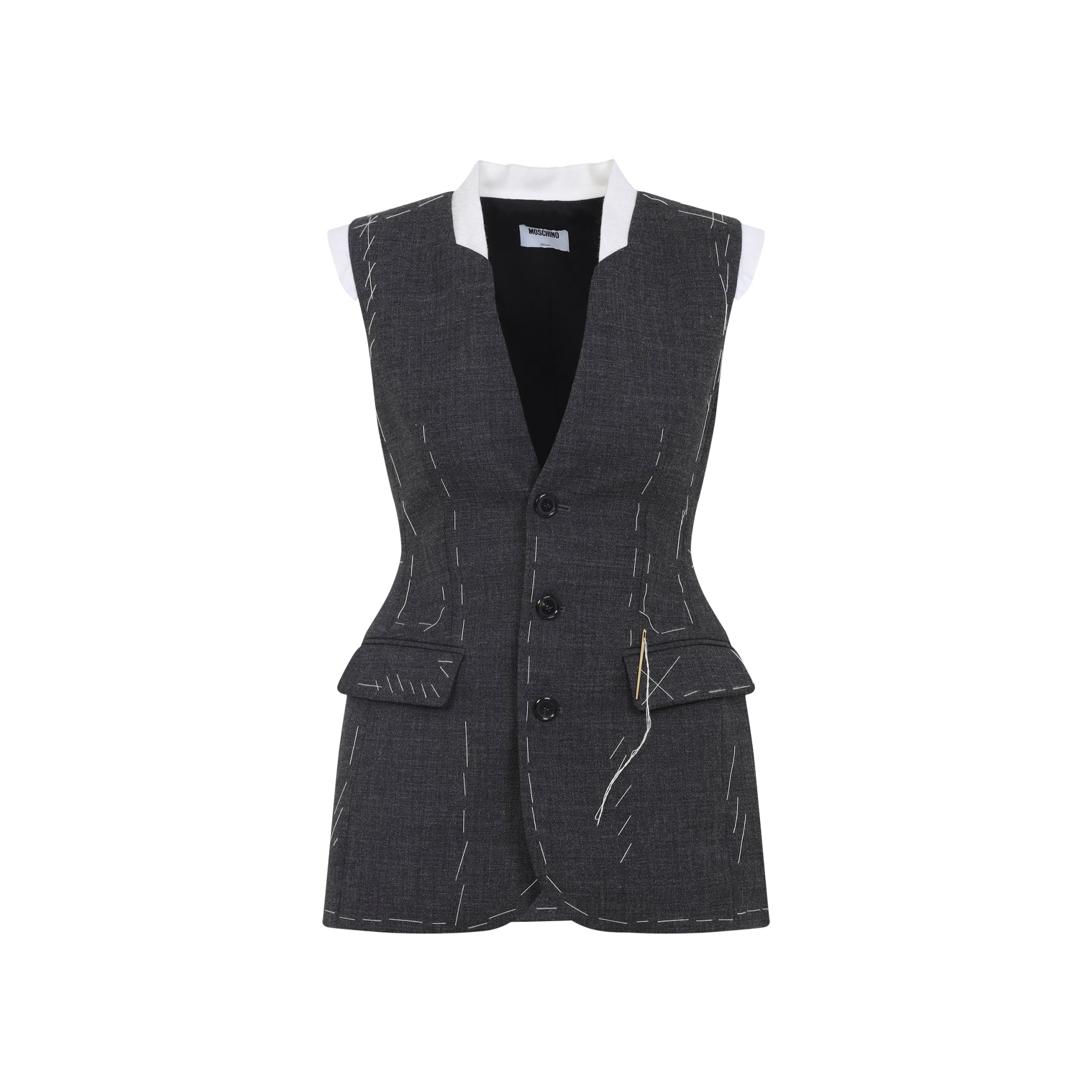 MOSCHINO Tailored Wool Waistcoat for Women