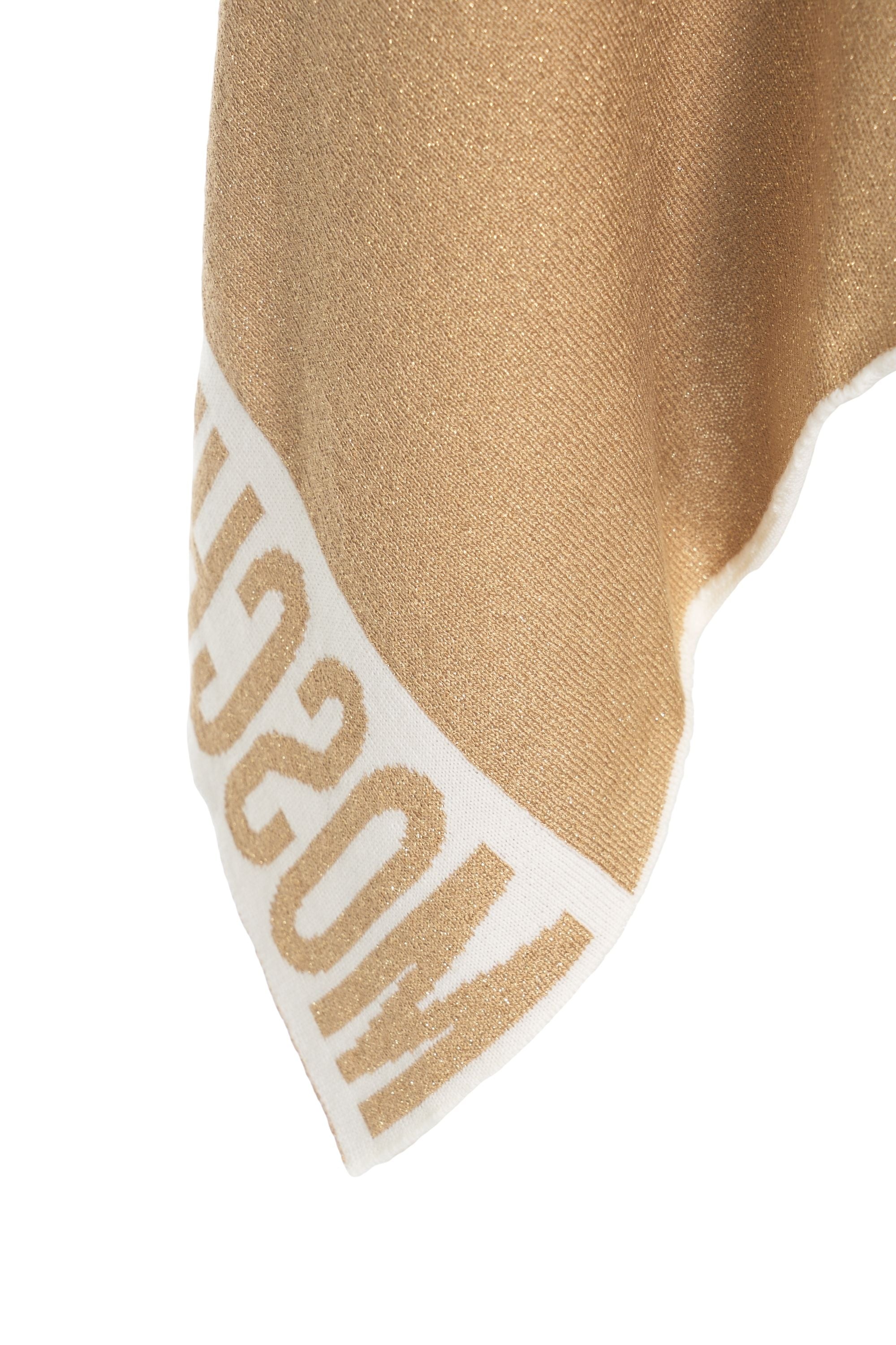 MOSCHINO Elegant Oversized Poncho with Logo Details