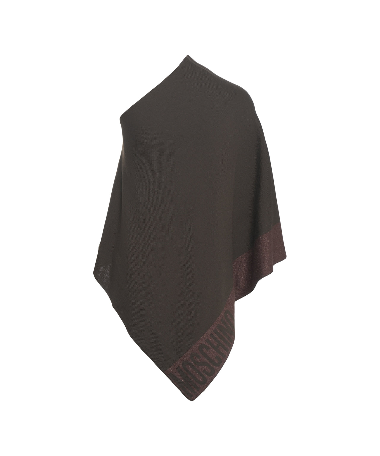 MOSCHINO Luxurious Wide Fit Poncho with Logo Details