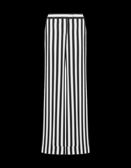 MOSCHINO Chic Vertical Stripe Trousers for Women