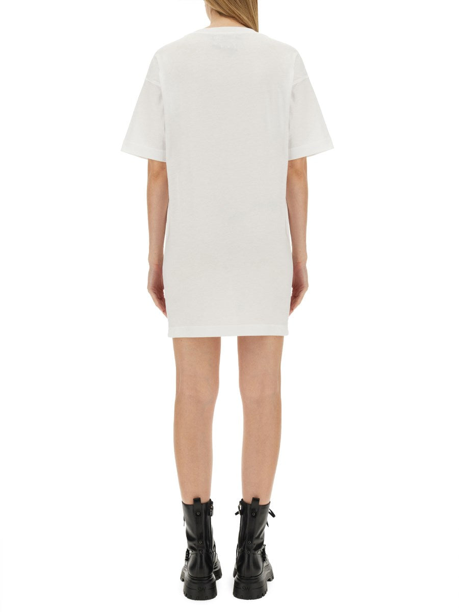 MOSCHINO Chic Oversized Dress with Trendy Logo Print