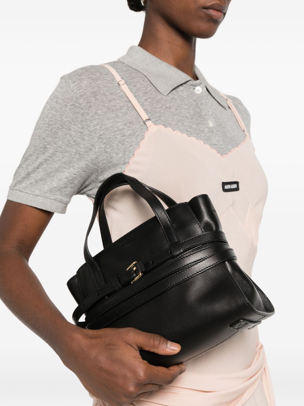 MOSCHINO Chic Handbag with Knotted Belt