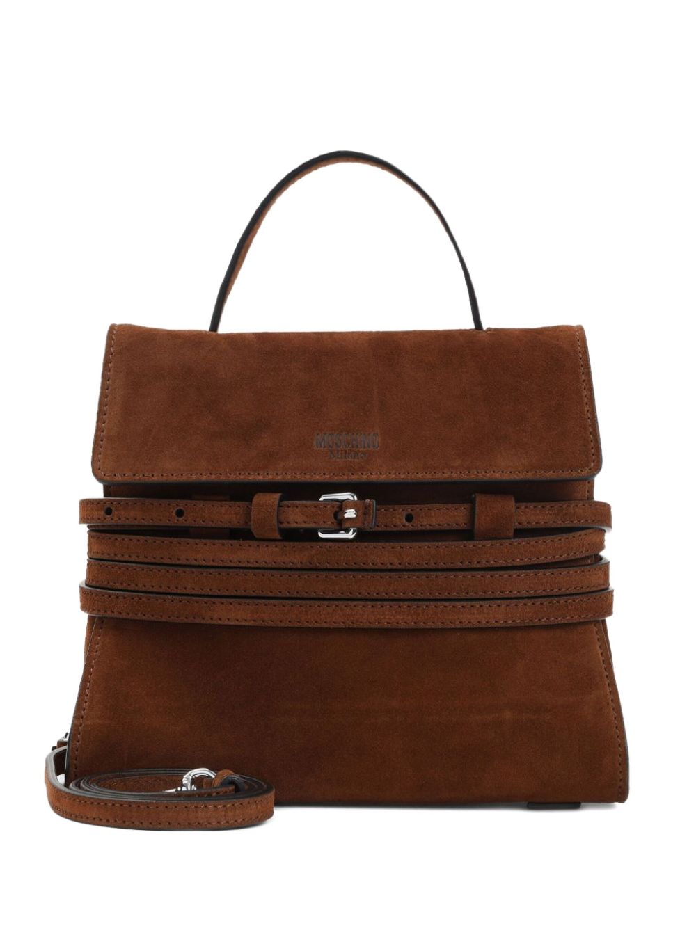 MOSCHINO Mini Chic Suede Handbag