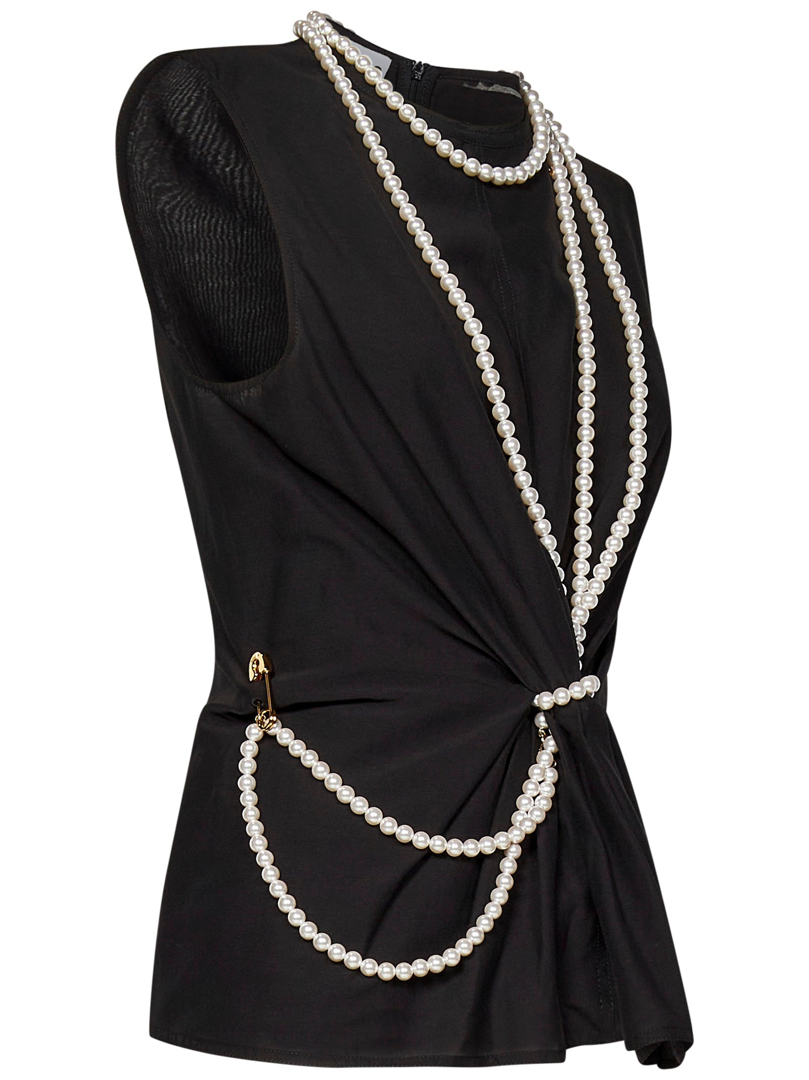 MOSCHINO Elegant Sleeveless Top - Size 40 IT