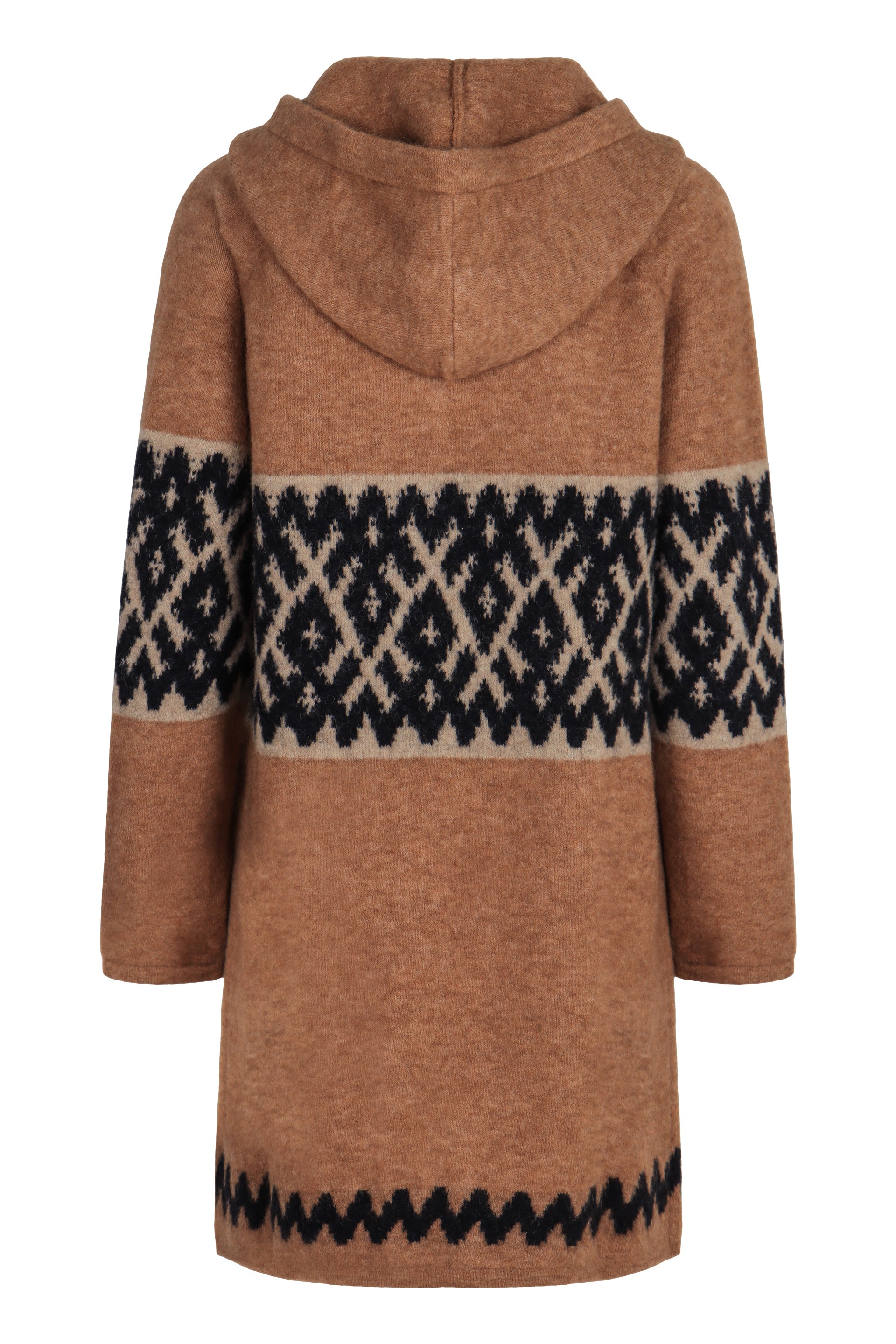 S MAX MARA Wool Blend Maxi Cardigan with Hood