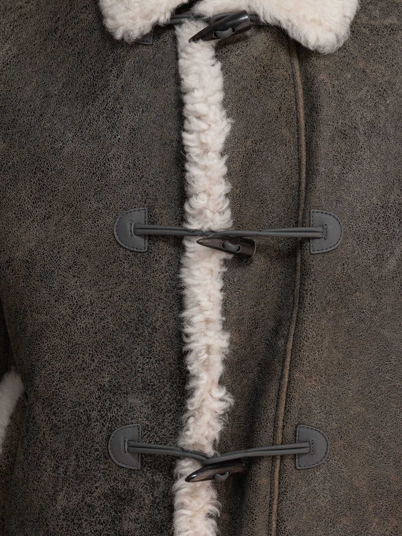 THOM BROWNE Men's Contemporary Shearling Leather Jacket - XL