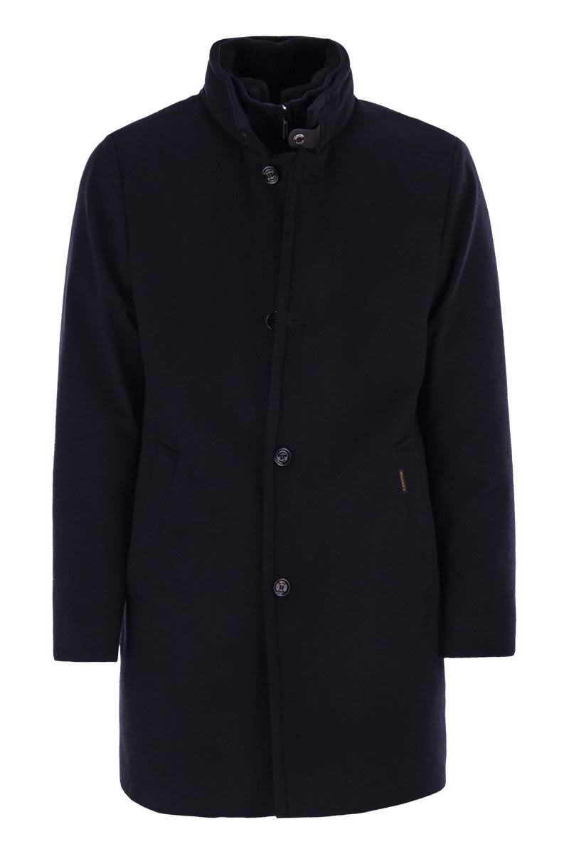 MOORER Men's Three-Quarter Length Single-Breasted Cashmere Jacket