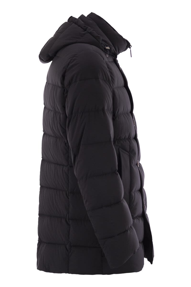 MOORER Men's Straight-Cut Double-Breasted Down Jacket